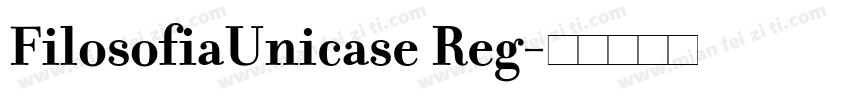 FilosofiaUnicase Reg字体转换